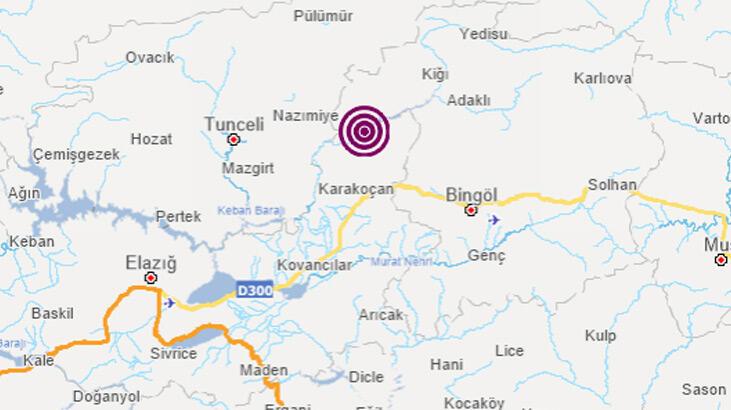 Elazığ’da 3.9 büyüklüğünde deprem