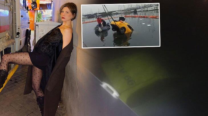 Kadıköy’de ünlü model taksi ile denize uçtu