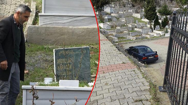 Mezarlığa gelen vatandaşlar şok geçirdi!