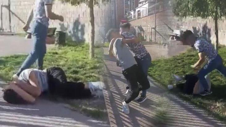 Parkta dayak dehşeti! ‘Kapışalım mı’ deyip feci şekilde dövdü