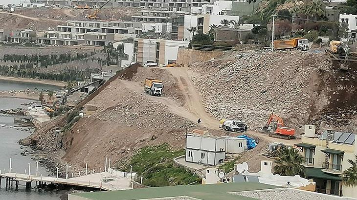 Bodrum’da denize hafriyat döken firmanın çalışma izni iptal edildi