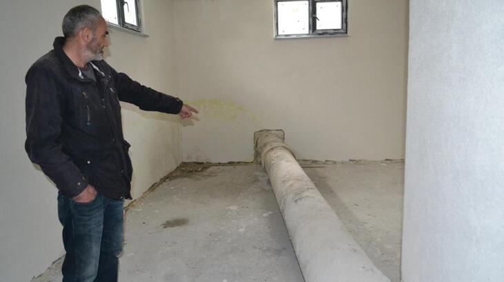 Boru patlarsa ev havaya uçacak! Tekirdağ’da korku dolu inşaat