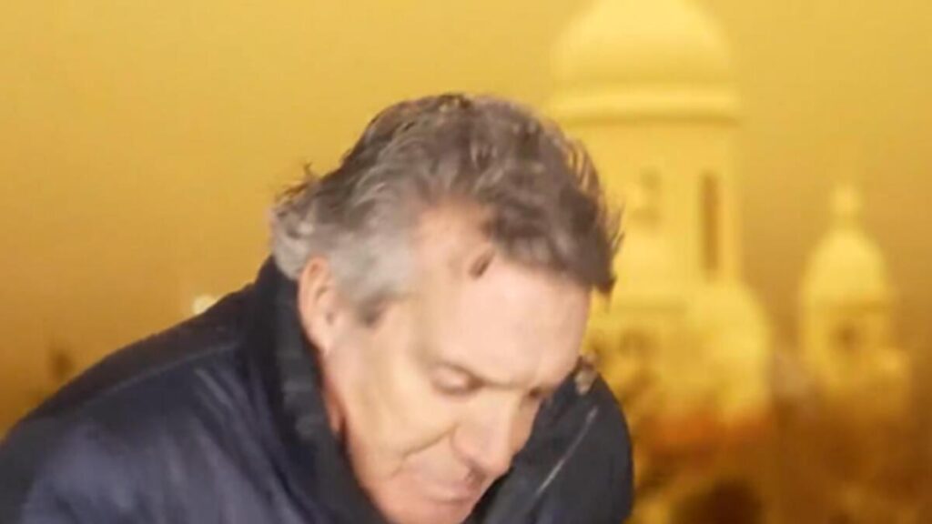 Canlı yayında patlama… ABD’li muhabirin panik anları kamerada