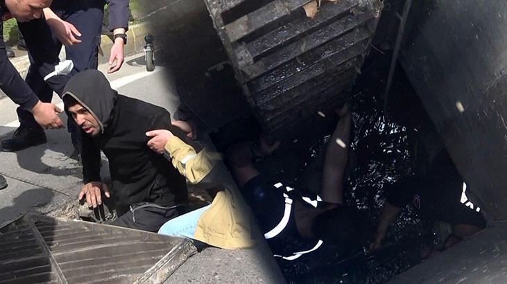 Girdikleri drenaj kanalında yönlerini kaybedip mahsur kaldılar