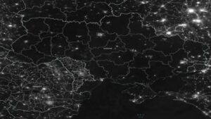 Görüntüler NASA’dan geldi… Ukrayna karanlığa gömüldü!