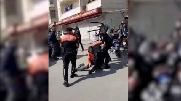 Gözaltı işlemine tepki gösterenler ile polis arasında arbede: 4 yaralı