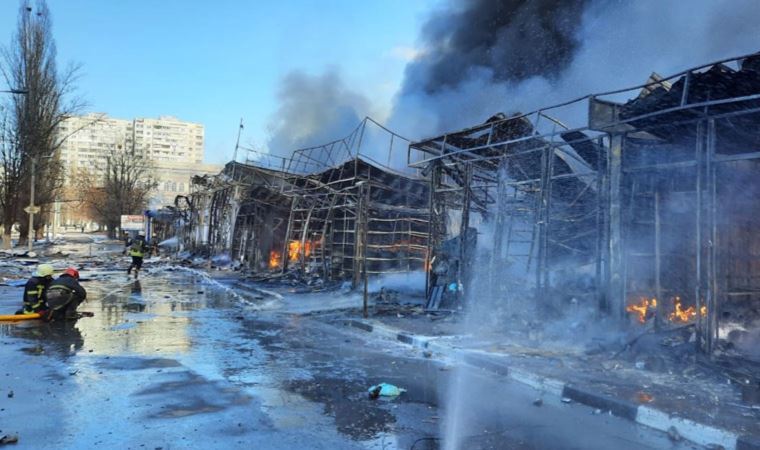 Harkiv’de pazar alanına bombalı saldırı: 3 kişi yaşamını yitirdi