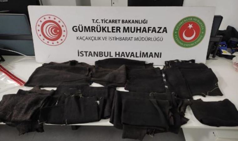 İstanbul Havalimanı’nda ele geçirildi: Halı ile tekstil ürünlerine emdirilmiş uyuşturucu