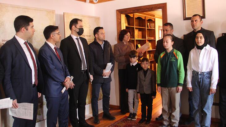 İstiklal Marşı’nı Mehmet Akif Ersoy Evi ve Müzesi’nde okudular