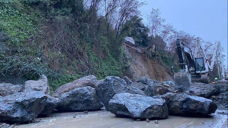 Karadeniz Sahil Yolu’nda heyelan riski! Ordu yönüne gidiş kapandı