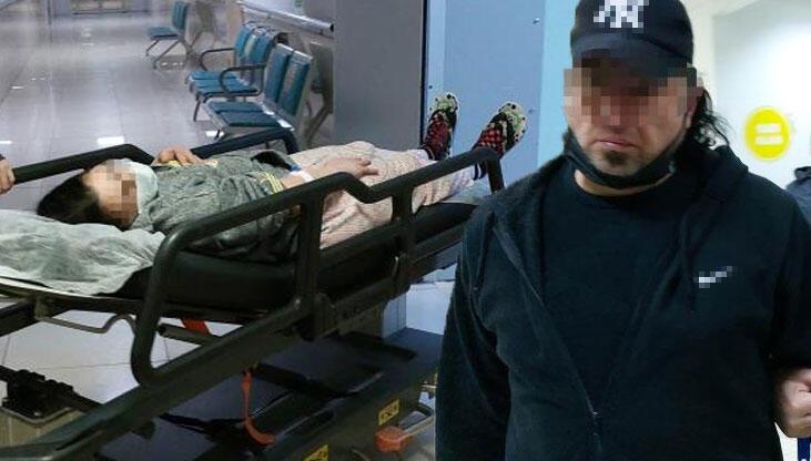 Koca dehşeti! Karısına hem bıçakla hem de makasla saldırdı