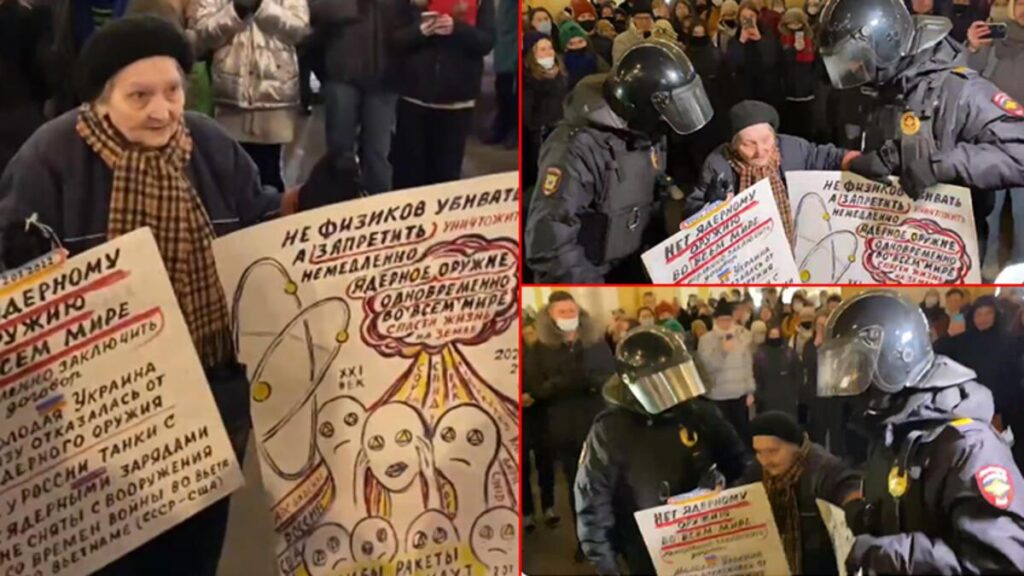 Leningrad Kuşatması’ndan sağ kurtulmuştu… Rus polisi 77 yaşındaki kadını böyle gözaltına aldı!