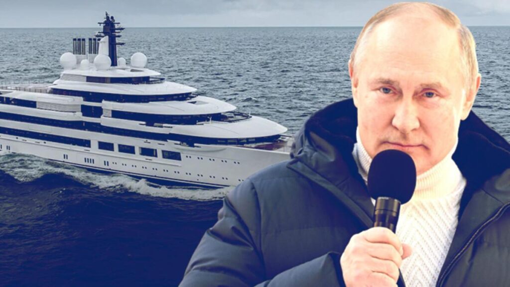 Rusya’ya karşı yaptırımlar sürüyor: Putin’in ‘süper yatı’ İtalya’da mahsur!