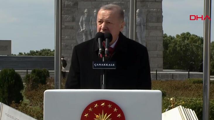 Son dakika… Çanakkale’de tarihi tören! Cumhurbaşkanı Erdoğan’dan önemli açıklamalar