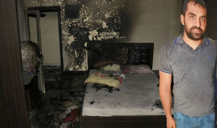 Sultangazi’de uyuşturucu bağımlısı baba evi ateşe verdi