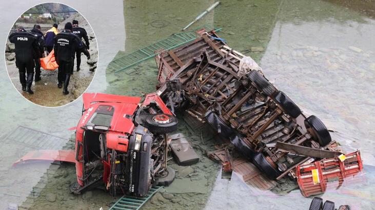 TIR Çoruh Nehri’ne düştü, şoför ölü bulundu
