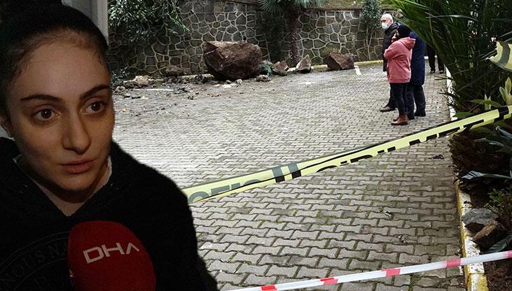 Trabzon’da dev kayaların düştüğü korku sitesinde ‘heyelan’ kabusu