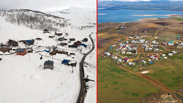 Tunceli’de iki mevsim arası 80 kilometre! Bir taraf bahar bir taraf kış