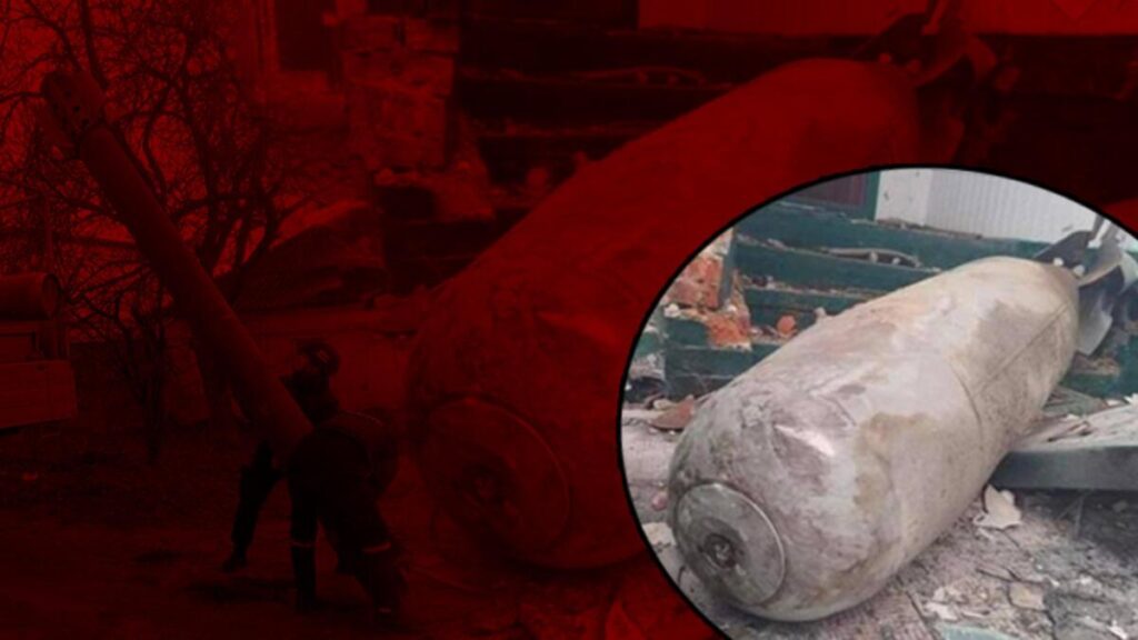 Ukraynalı bakan Kuleba paylaştı: Çernihiv’in göbeğinde 500 kiloluk devasa bomba
