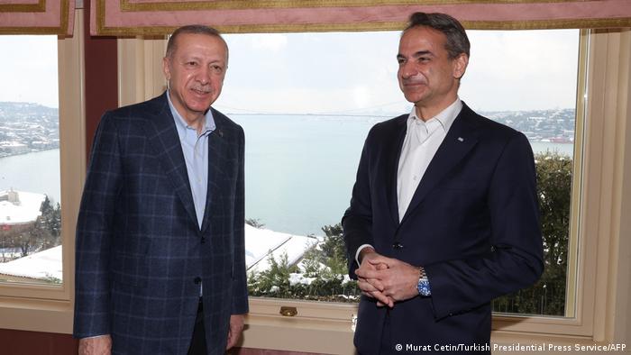 Yunanistan Başbakanı Miçotakis Erdoğan’la görüştü