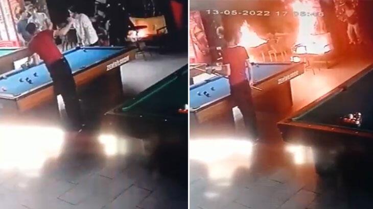 4 bin TL alacağı için bilardo salonunu ateşe verdi