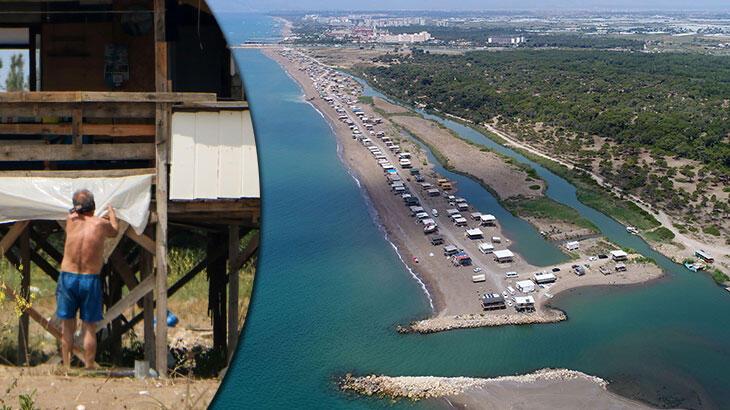 Antalya’da beş yıldızlı otellere komşu! Yıkılmayınca yerleştiler