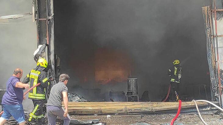 Aydın’da OSB’de marangoz atölyesi yangını