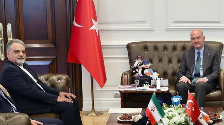 Bakan Soylu, İran İslam Cumhuriyeti Ankara Büyükelçisi’ni kabul etti