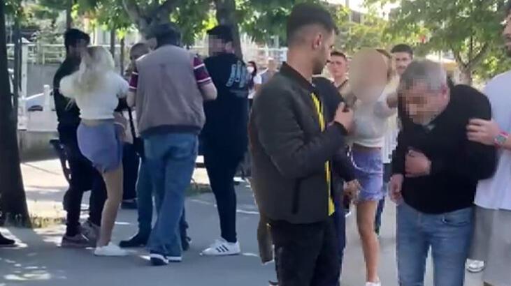 Beylikdüzü’nde fotoğrafını çeken şahsa önce tükürdü sonra dövdü