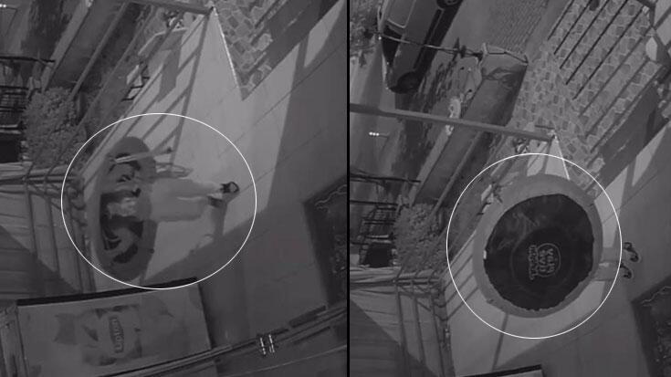 Böylesi görülmedi! Trambolinli hırsızlık hayrete düşürdü