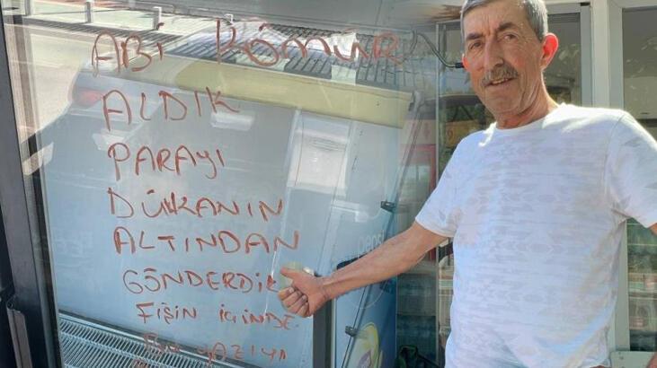 Dolabın camına yazılan mesaj şoke etti! ‘Abi hakkını helal et’