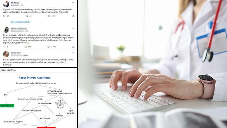 Hasta olmayanlar rapor istedi, doktorlar bu sözlerle tepki gösterdi