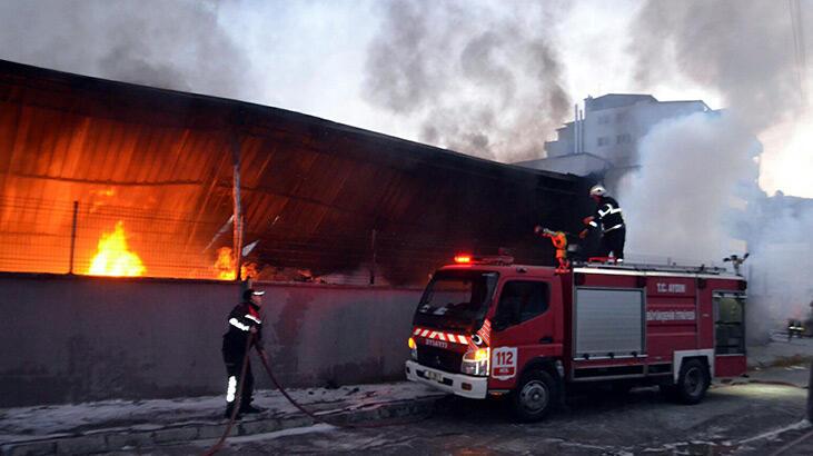 İçme suyu dolum tesisinde çıkan yangın söndürüldü