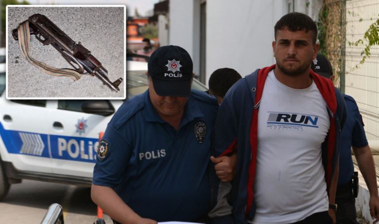Kalaşnikofla yakalanan şüpheliden, gazeteciye ‘Seni vurmak için’ yanıtı