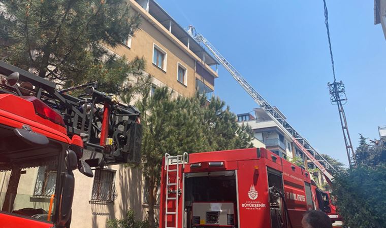 Maltepe’de 5 katlı binada yangın çıktı