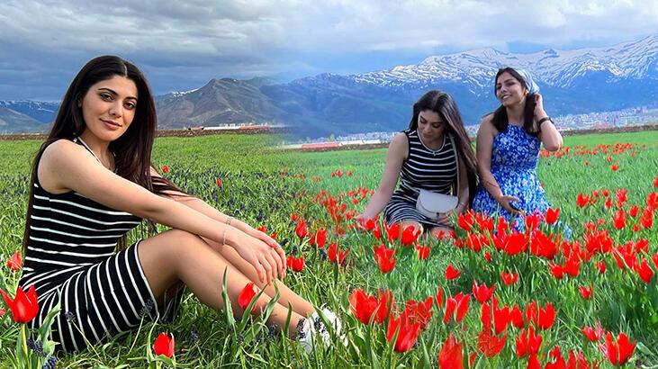 Muş lalesi için akın ettiler! Ova kırmızıya boyadı