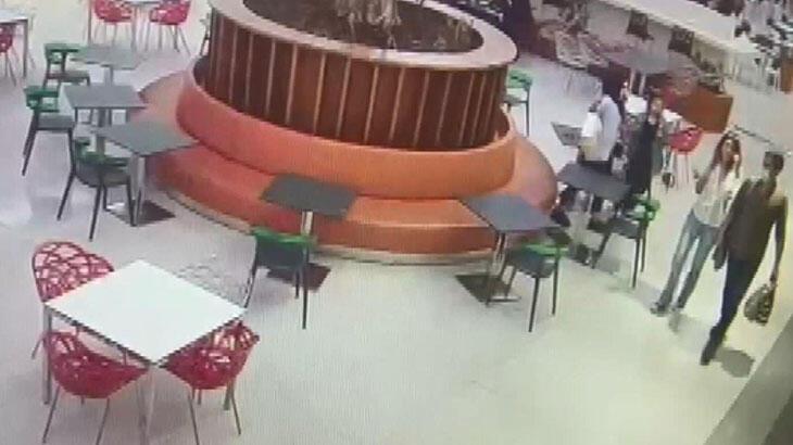 Şişli’de AVM’deki cep telefonu hırsızı kamerada