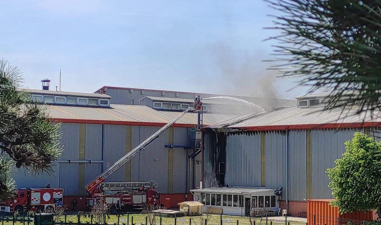 Tekirdağ’da döküm fabrikasında yangın