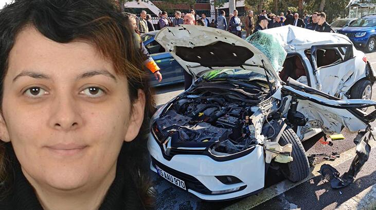 Üniversite idari personeli kazada hayatını kaybetti