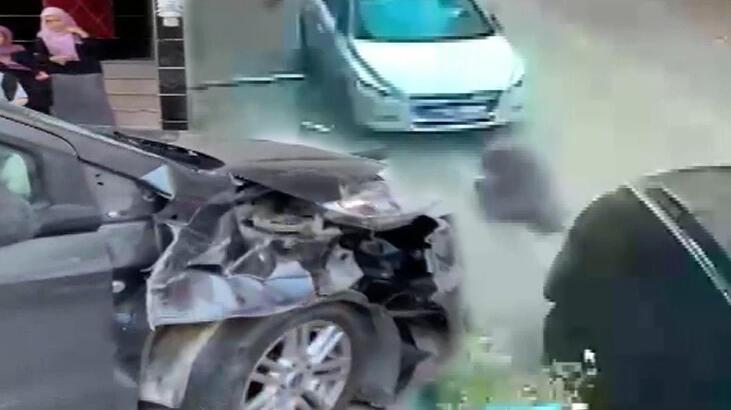Yayaya çarpan sürücü ortalığı savaş alanına çevirdi!