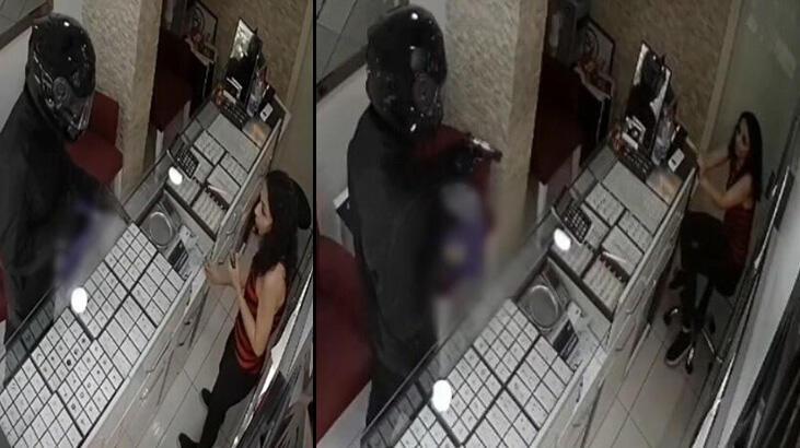 Kuyumcuda silahlı soygun girişimi! Kadın çalışan dehşeti yaşadı