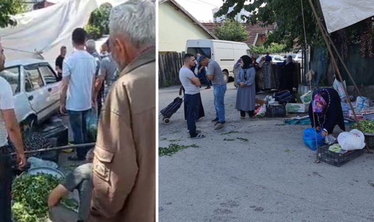 Otomobil pazara daldı, faciadan dönüldü!