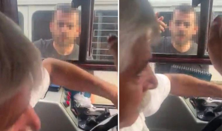Ümraniye’de ‘yol verme’ tartışması: İETT aracını yumrukladı!