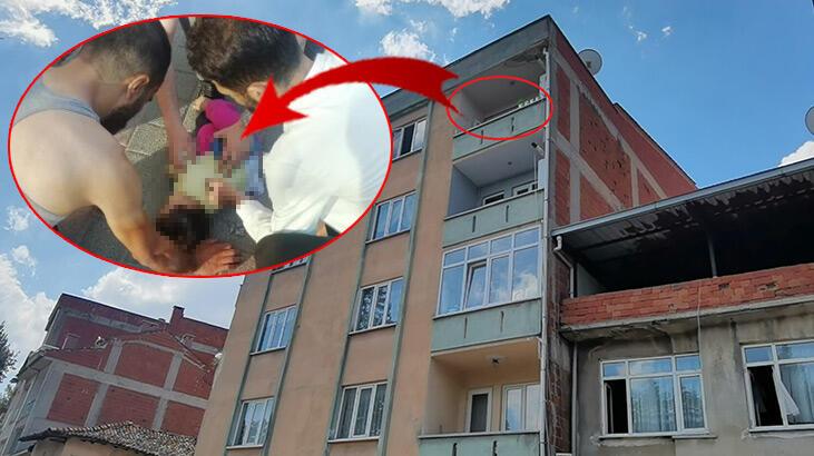 5. kat balkonundan düşen 9 aylık bebek ağır yaralandı