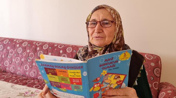 72 Yaşında ki Ayşe ninenin okuma azmi herkese örnek