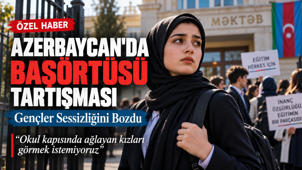 ÖZEL HABER | AZERBAYCAN’DA BAŞÖRTÜSÜ TARTIŞMASINDA GENÇLER SESSİZLİĞİNİ BOZDU!