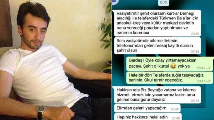 Afrin şehidi Musa Özalkan’ın vasiyeti gerçekleştirildi