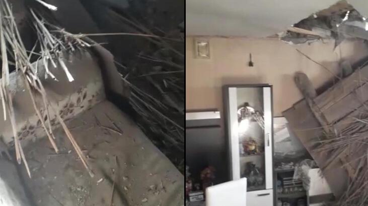 Ağrı’da bir evin odası çöktü! Aile kabusa uyandı