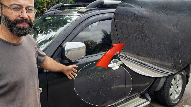 Akademisyeni, aracına ‘Yemek dökme son uyarı’ yazıp tehdit ettiler