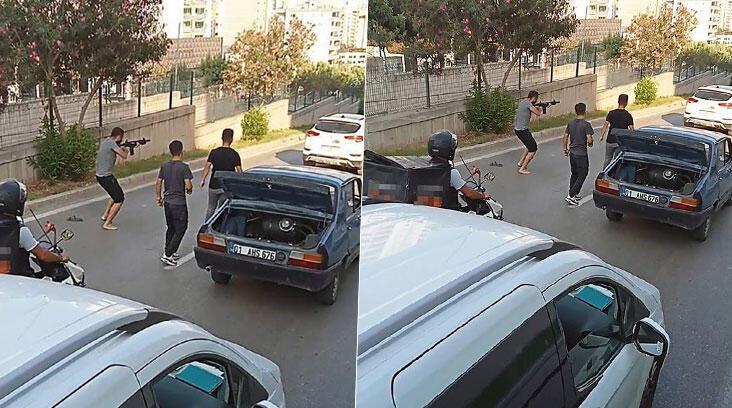 Akılalmaz anlar! Cadde ortasındaki şok görüntüleri bu sözlerle savundu